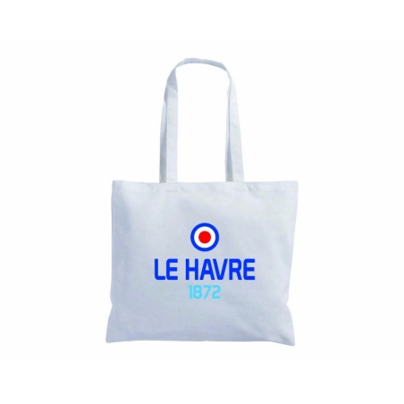 Borsa shopper manici lunghi 40x40 bandiera LE HAVRE