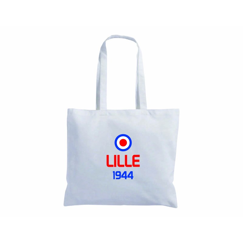 Borsa shopper manici lunghi 40x40 bandiera LILLE