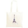 Borsa Tour Eiffel Shopper manici lunghi disegno acquarello 136