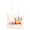 Borsa Jacksonville a colori Shopper manici lunghi disegno acquarello 170