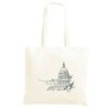 Borsa Campidoglio Washington US Shopper manici lunghi disegno acquarello 522