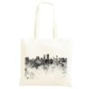 Borsa città astratta Shopper manici lunghi disegno acquarello 599