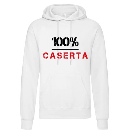 Felpa 100% Caserta Rosso Nero /U omo donna tifosi calcio stadio