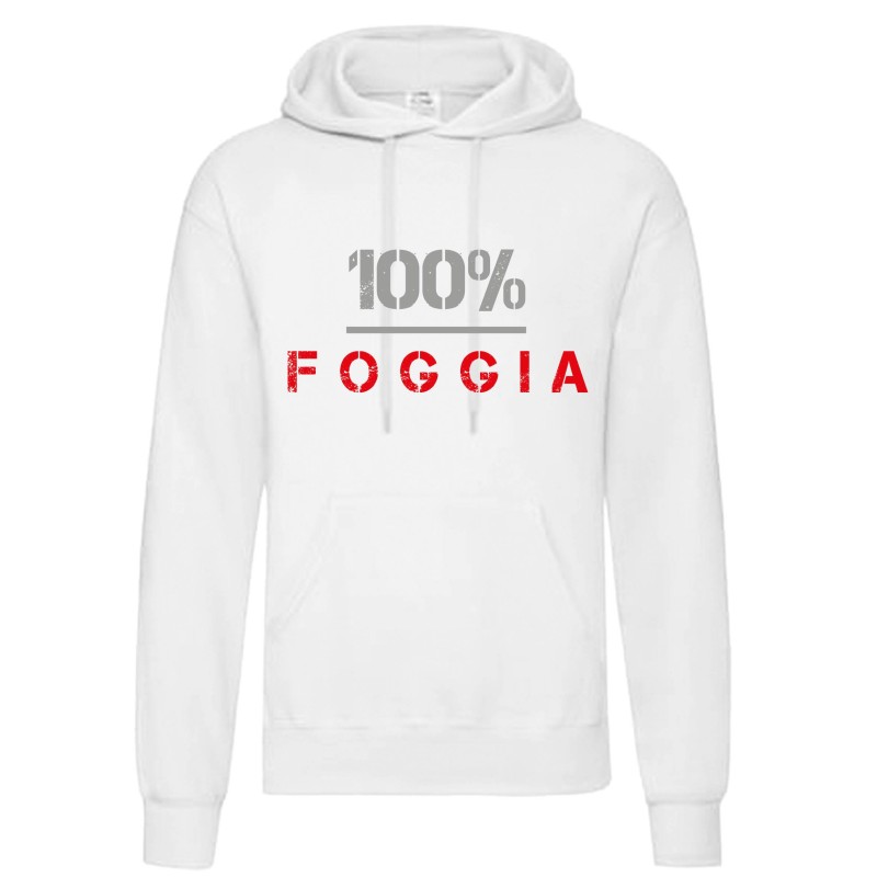 Felpa 100% Foggia Rossonero uomo donna tifosi calcio