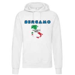 Felpa 100% made in Italy Bergamo uomo donna tifosi calcio