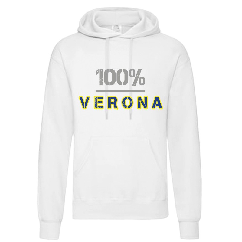 Felpa 100% Verona Gialloblu uomo donna tifosi calcio