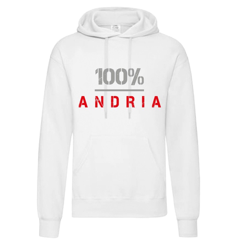 Felpa 100% Andria uomo donna tifosi calcio