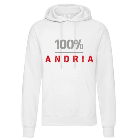 Felpa 100% Andria uomo donna tifosi calcio