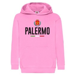 Felpa ultras rosa PALERMO / stemma tifosi calcio