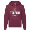 Felpa TRAPANI granata / stemma tifosi calcio