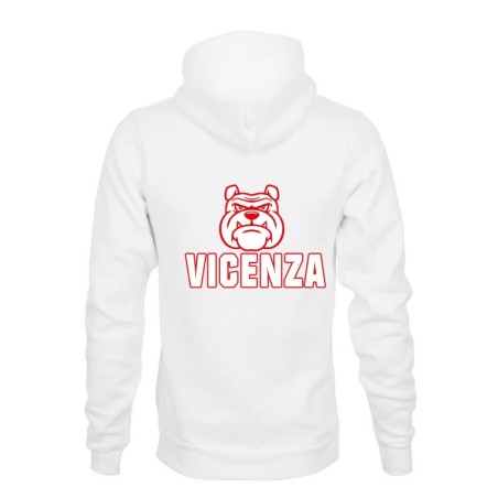 Felpa VICENZA BULLDOG stampa retro uomo donna tifosi calcio vicentini