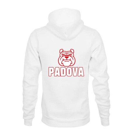 Felpa PADOVA BULLDOG stampa retro uomo donna tifosi calcio padovani