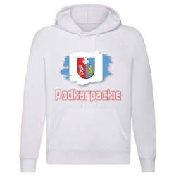 Felpa Podkarpackie / bandiera tasconi e cappuccio uomo donna