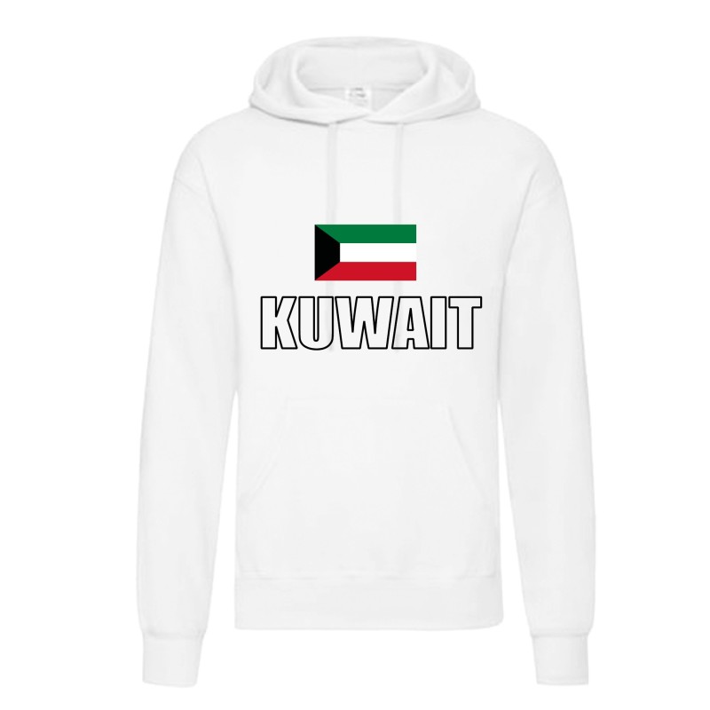 Felpa KUWAIT / bandiera tasconi e cappuccio uomo donna