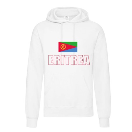 Felpa ERITREA / bandiera tasconi e cappuccio uomo donna