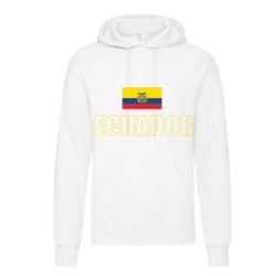 Felpa ECUADOR / bandiera tasconi e cappuccio uomo donna