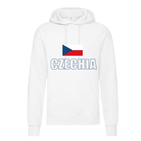 Felpa CZECHIA / bandiera tasconi e cappuccio uomo donna