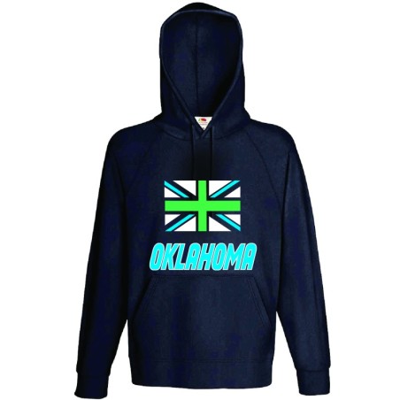 Felpa / bandiera Oklahoma logo stemma USA America uomo donna bambino