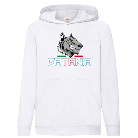 Felpa lupo Catania ultras stadio tifosi uomo donna bambino 24