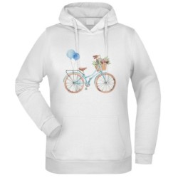 Felpa bicicletta con fiori...