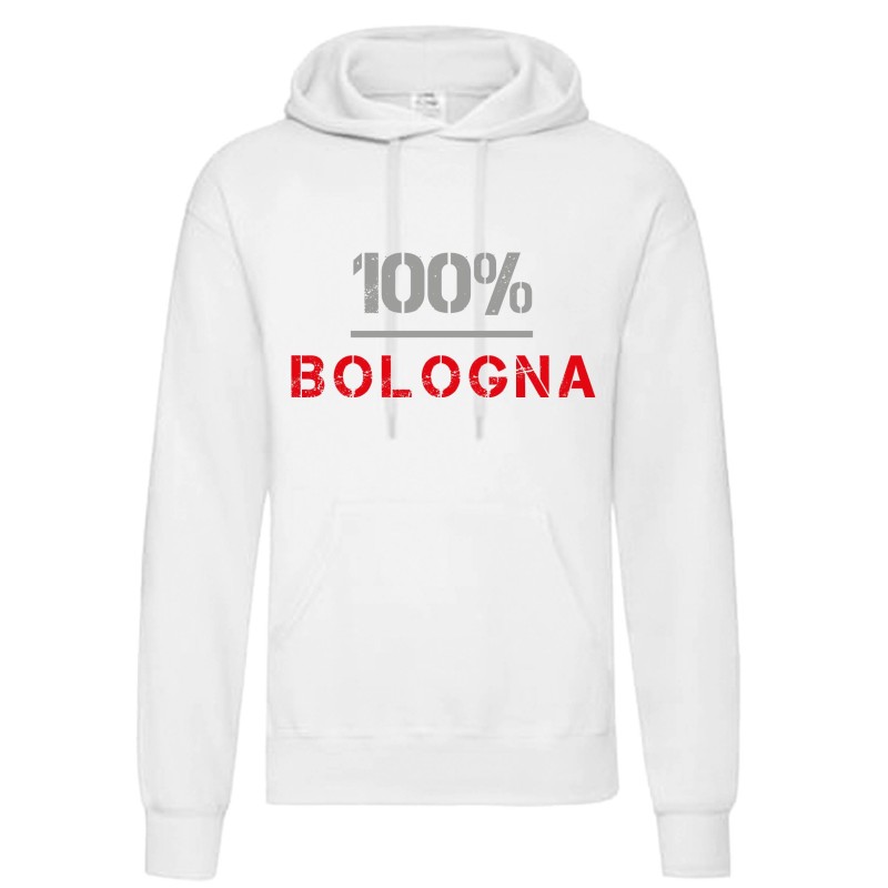 Felpa tifosi 100% Bologna calcio curva stadio rossoblù orgoglio emiliano uomo donna bambino