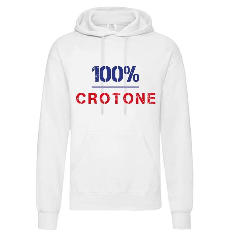 Felpa 100% Crotone Rossoblù uomo donna tifosi calcio