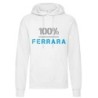 Felpa 100% Ferrara biancoazzurri uomo donna tifosi calcio