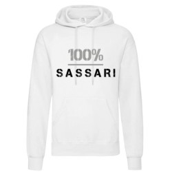 Felpa 100% Sassari uomo donna tifosi calcio