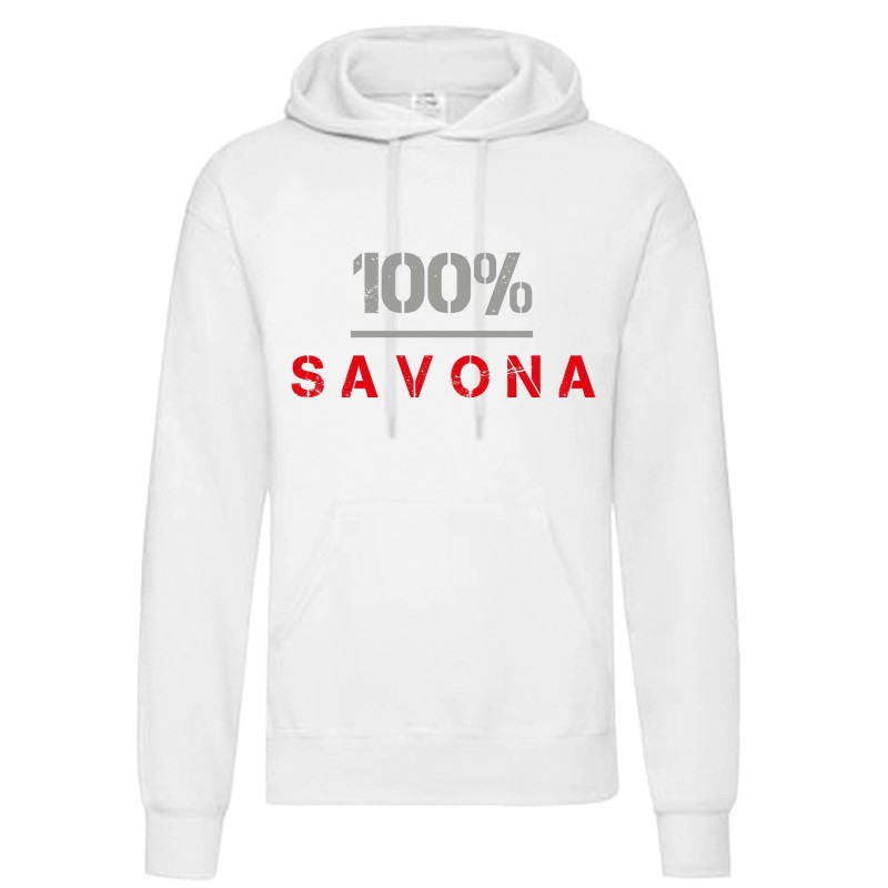 Felpa 100% Savona uomo donna tifosi calcio