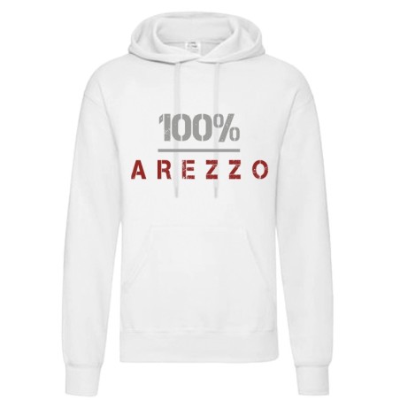 Felpa 100% Arezzo granata uomo donna tifosi calcio