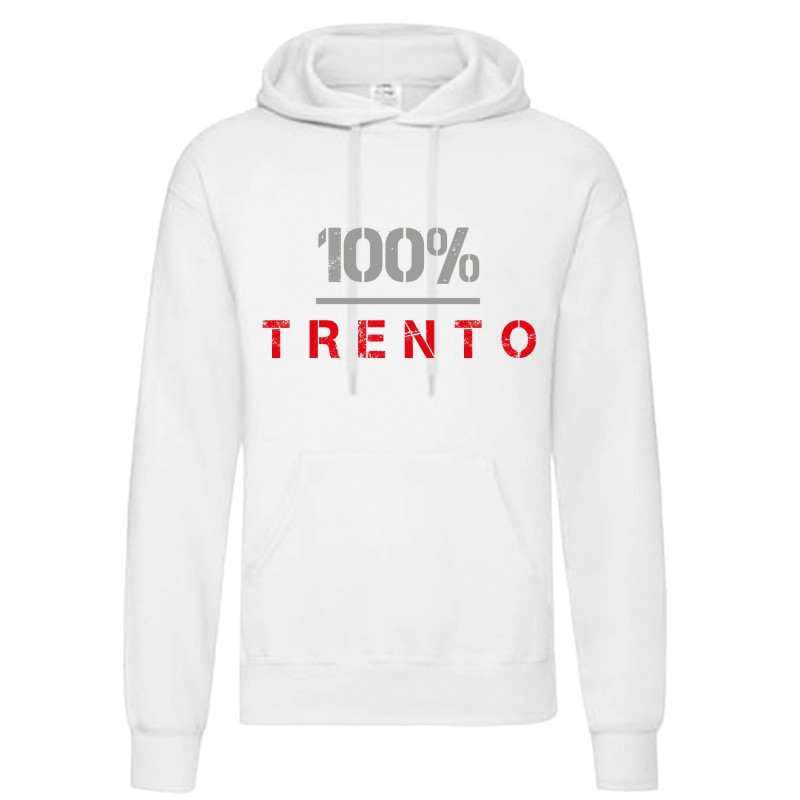 Felpa 100% Trento uomo donna tifosi calcio. Per il vero Trentino.