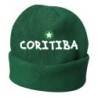 Cappello invernale Coritiba Brasile Verde ricamato in pile / polar taglia unica / cod. 38 uomo - donna