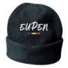 Cappello invernale Eupen Belgio Nero ricamato in pile / polar taglia unica / cod. 21 uomo - donna