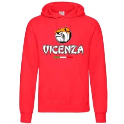 Felpa VICENZA Bulldog biancorossa tifosi calcio