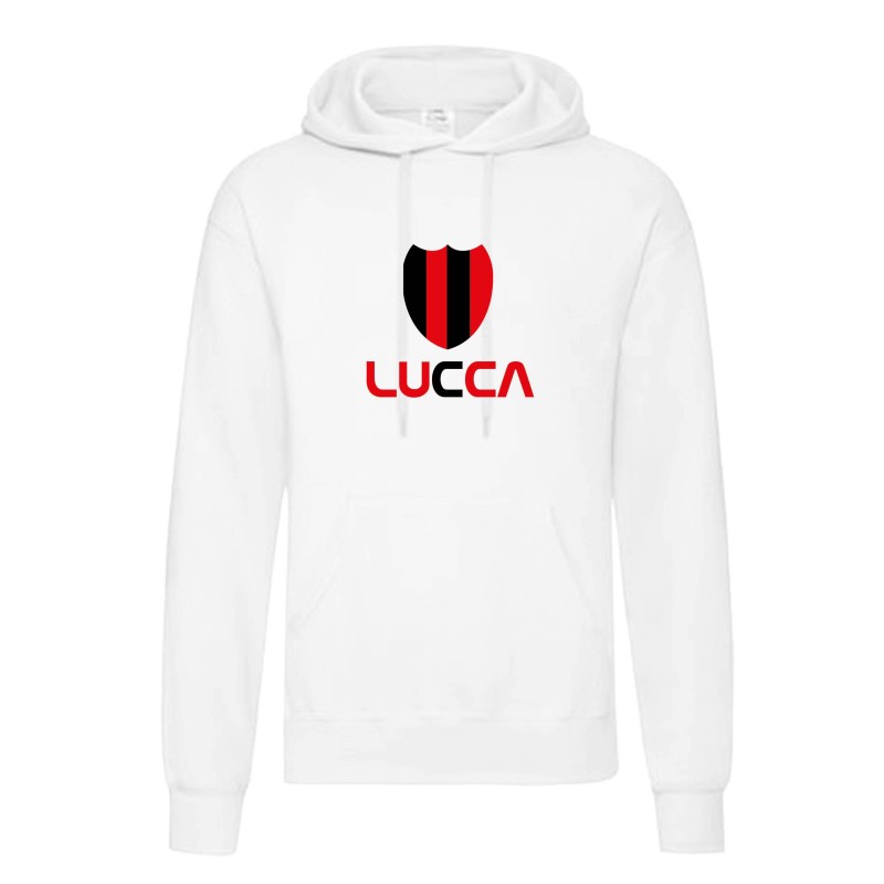 Felpa LUCCA squadra cuore rossonero tifosi calcio