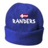 Cappello invernale Randers Danimarca blu ricamato in pile / polar taglia unica / cod. 14 uomo - donna