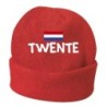 Cappello invernale Twente Olanda rosso ricamato in pile / polar taglia unica / cod. 55 uomo - donna