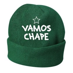 Cappello invernale Vamos Chape Brasile verde ricamato in pile / polar taglia unica / cod. 37 uomo - donna