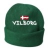 Cappello invernale Vilborg Danimarca verde ricamato in pile / polar taglia unica / cod. 17 uomo - donna