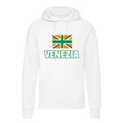 Felpa ultras VENEZIA Bandiera inglese arancio nero verde tifosi calcio