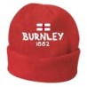 Cappello invernale Burnley Inghilterra Rosso ricamato in pile / polar taglia unica / cod. 6 uomo-donna