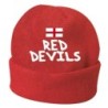 Cappello invernale Red Devils Inghilterra rosso ricamato in pile / polar taglia unica / cod. 14 uomo-donna