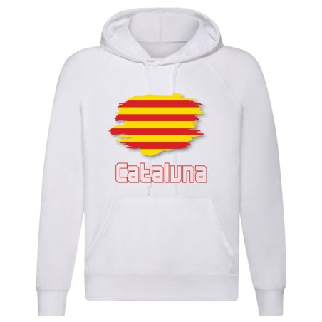 Felpa Catalunya / bandiera tasconi e cappuccio uomo donna