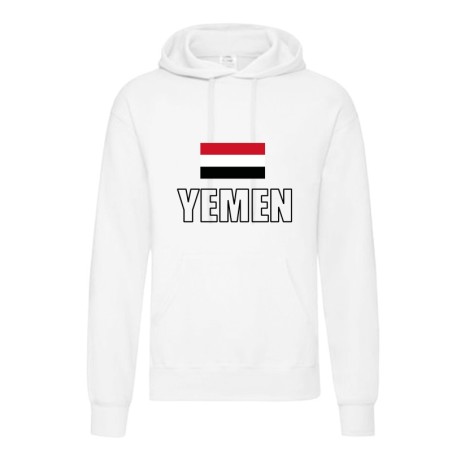 Felpa YEMEN / bandiera tasconi e cappuccio uomo donna