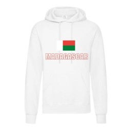 Felpa MADAGASCAR / bandiera tasconi e cappuccio uomo donna