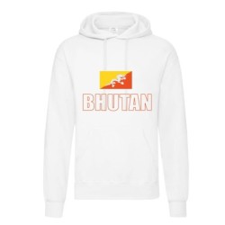 Felpa BHUTAN / bandiera tasconi e cappuccio uomo donna