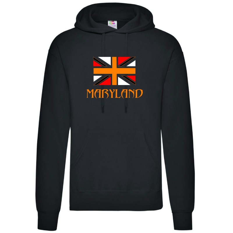 Felpa / bandiera MARYLAND logo stemma USA America uomo donna bambino