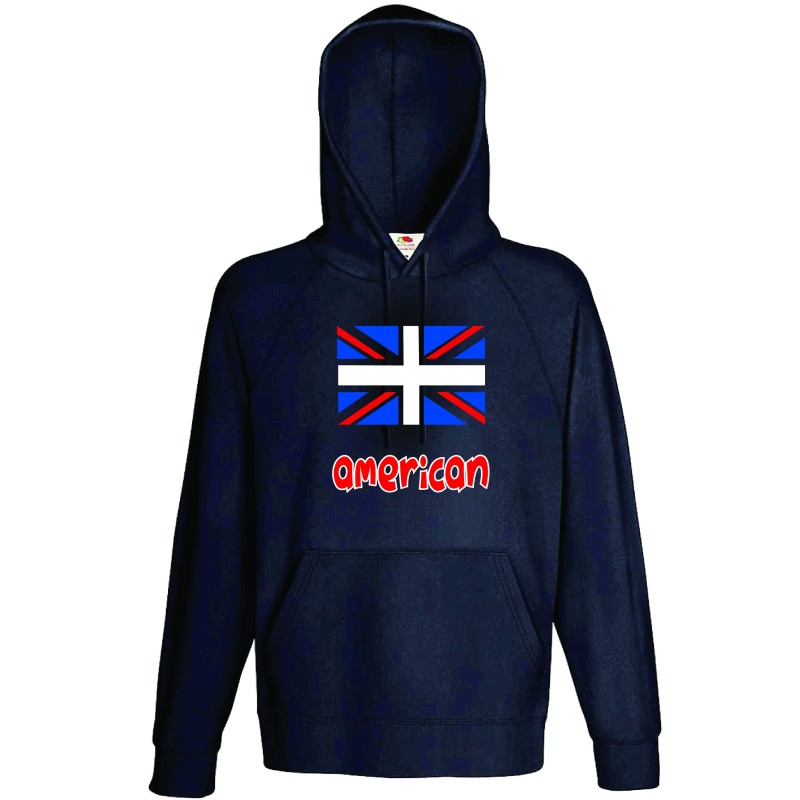 Felpa / bandiera greek american logo stemma USA America uomo donna bambino