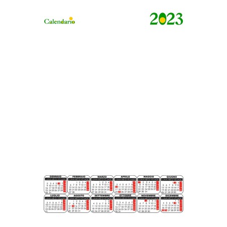Calendario 2023 personalizzato da muro. Invia la foto in un messaggio dopo l'ordine - C1133