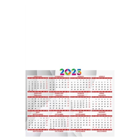 Calendario 2023 personalizzato da muro. Invia la foto in un messaggio dopo l'ordine - C2001